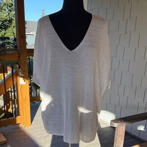 YAYA Women | Linen / Viscose Blend Sleeveless Sheer Sweater